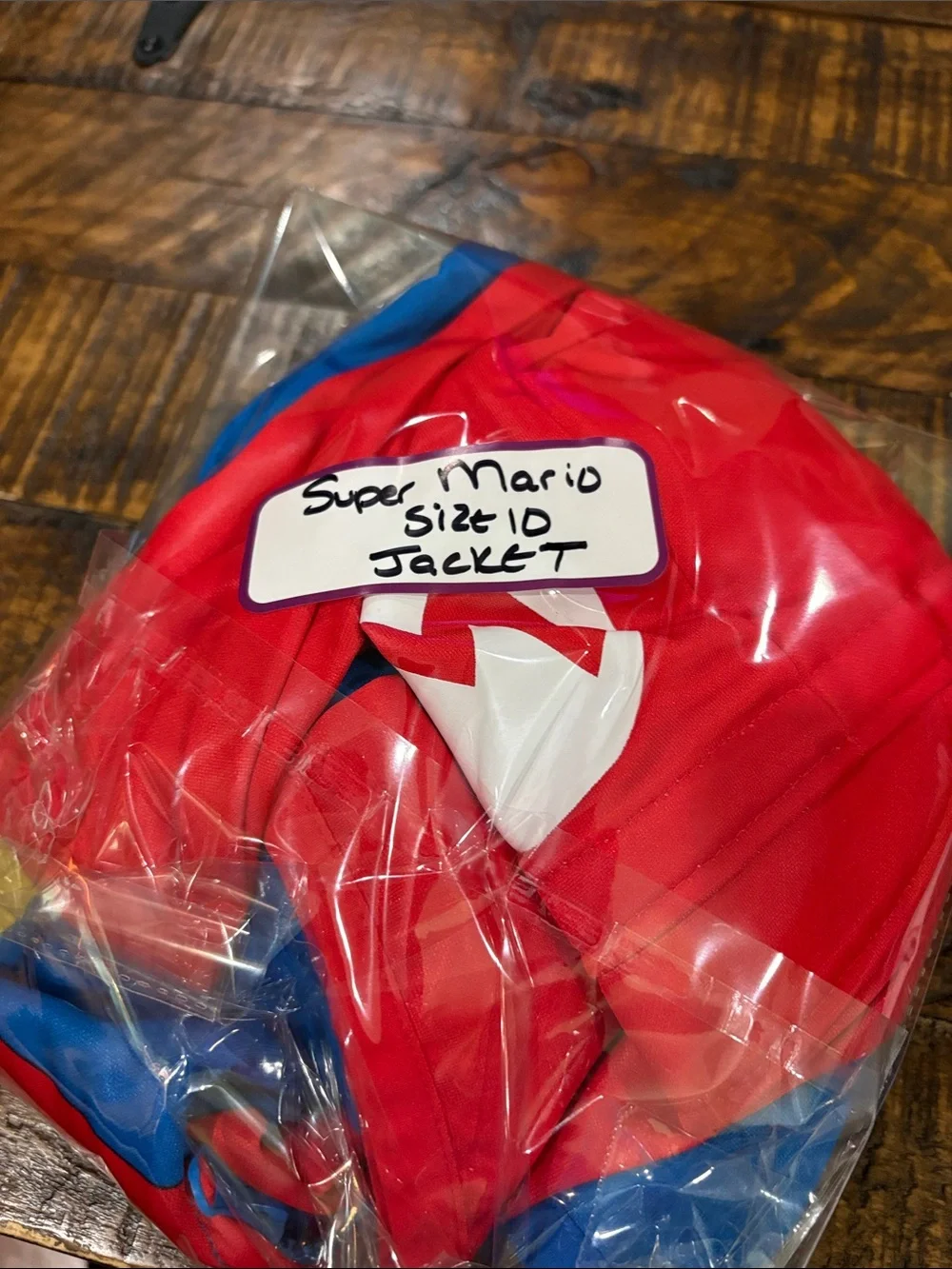 Super Mario Red and Blue Superhero Hoodie by Jumping Beans size 10